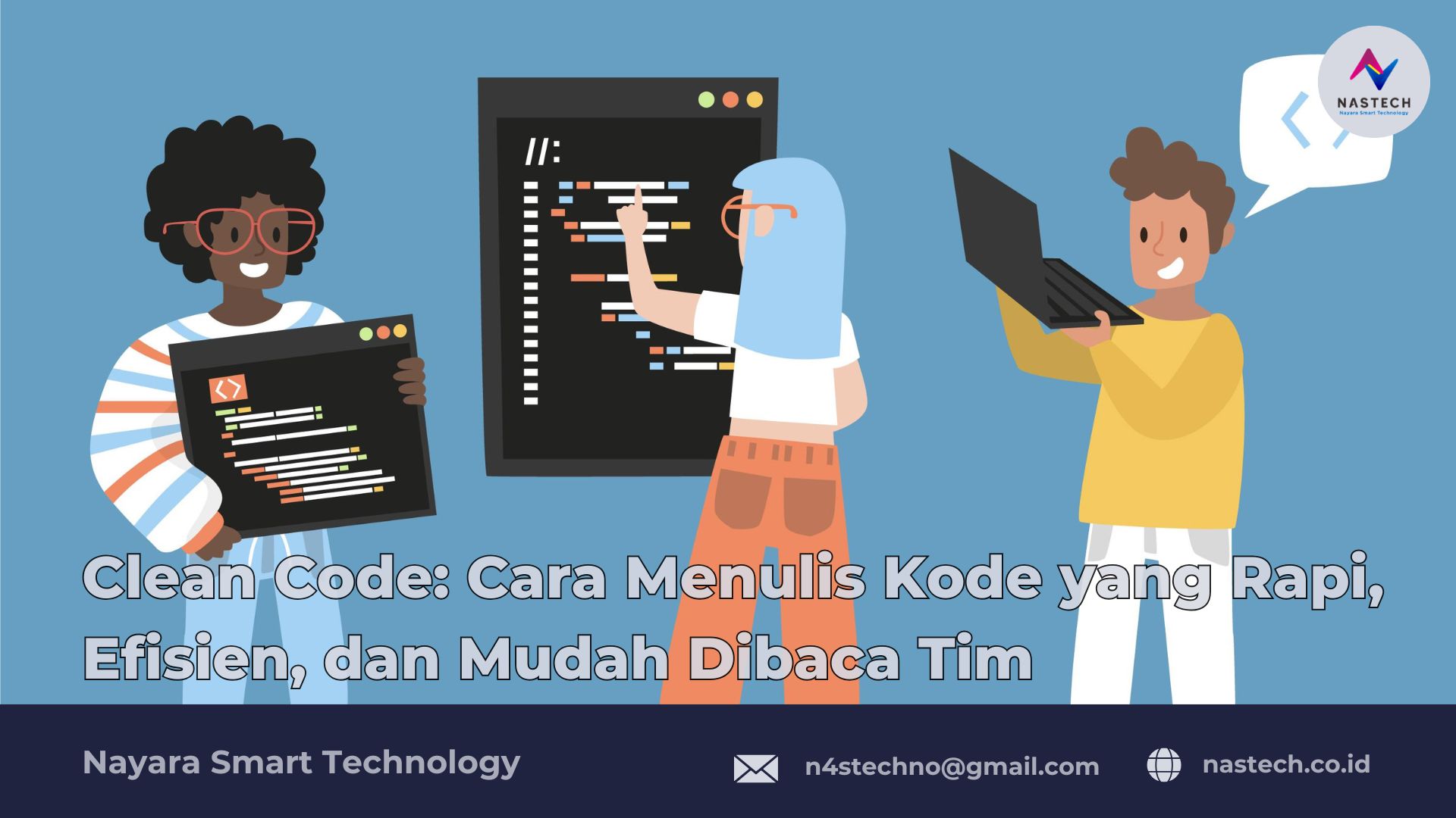 Clean Code: Cara Menulis Kode yang Rapi, Efisien, dan Mudah Dibaca Tim