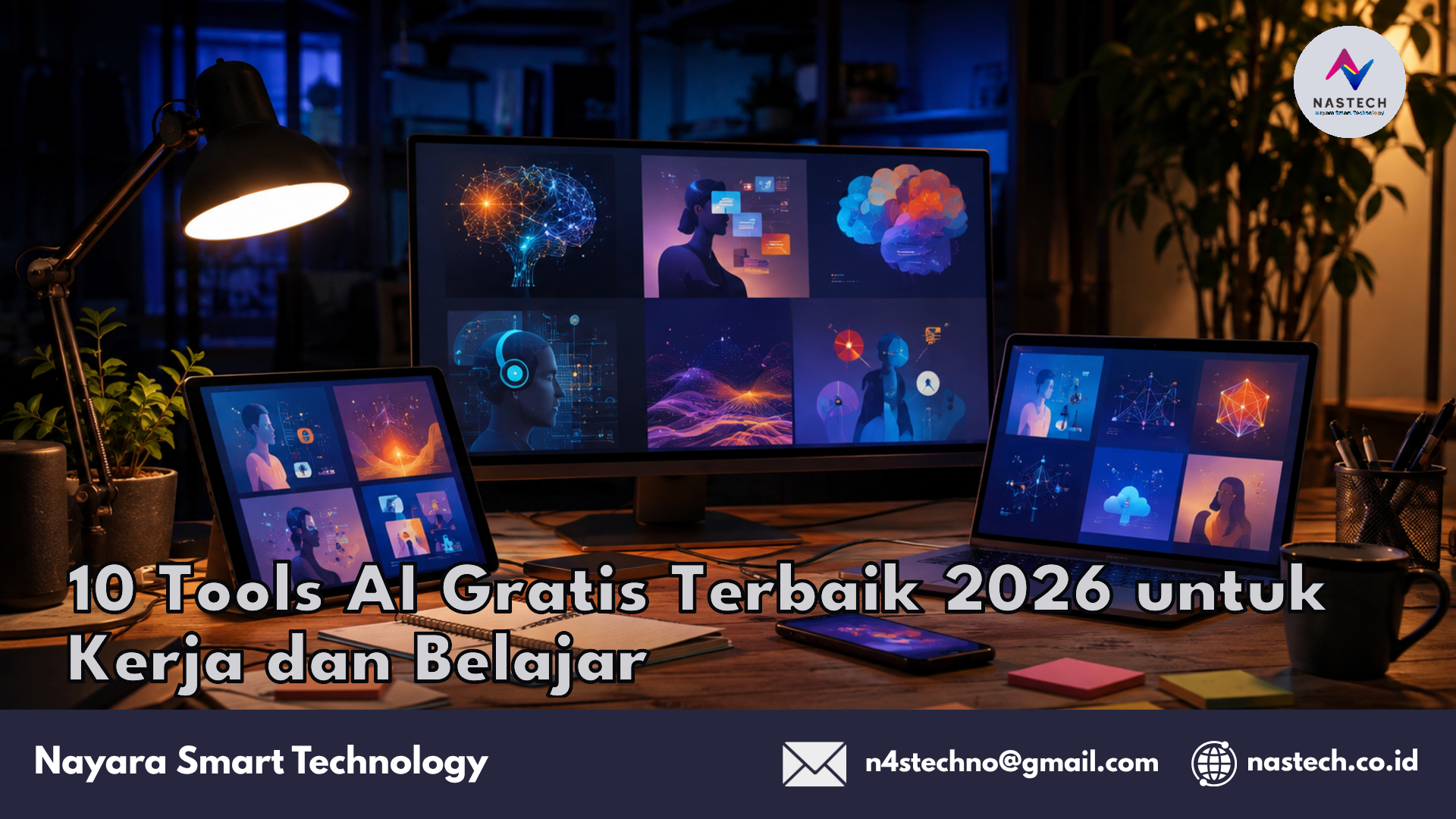10 Tools AI Gratis Terbaik 2026 untuk Kerja dan Belajar